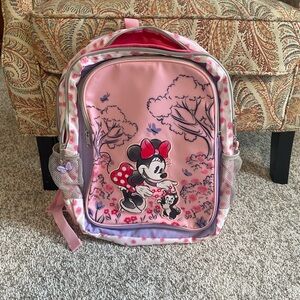 Disney Minnie Mouse Pink and White Kids Backpack